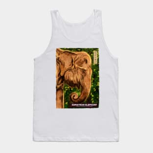 Sumatran Elephant - White Tank Top